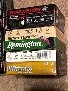 Click image for larger version.&nbsp;

Name:	turkey ammo.jpg&nbsp;
Views:	154&nbsp;
Size:	713.2 KB&nbsp;
ID:	11617