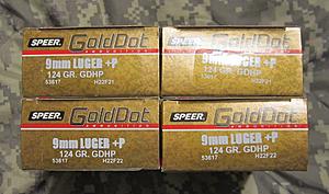 Click image for larger version.&nbsp;

Name:	Gold Dot 9mm +P.jpg&nbsp;
Views:	142&nbsp;
Size:	781.7 KB&nbsp;
ID:	12603